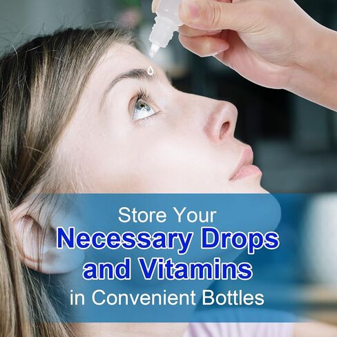 Tobeelec 400 Pcs Plastic Dropper Bottles Bulk, Empty Eye Dropper Bottle Small Liquid Plastic Container Portable Squeezable Eye Liquid Dropper With Caps And Plug For Oil, Eye Liquid Storage (5 ml) in Saudi Arabia