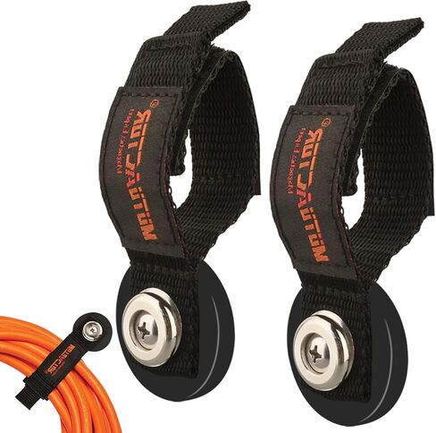 MUTUACTOR Strong Magnetic Hooks,Non-Slip Magnetic Mount Hooks Heavy Duty for Hanging,2PCS Anti-Scratch Garage Storage Hooks Adjust Cable for Garden Hoses Universal Rope Cordless Drills RVs Equipments in Kuwait