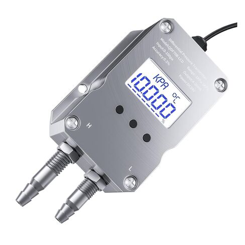 مستشعر الضغط التفاضلي الرياح 4-20mA 0-10V 50pa 10kpa 1Kpa جهاز إرسال مُستشعر الضغط 100pa التفاضلي RS485(RS485 LCD,0-6Mpa) in Saudi Arabia