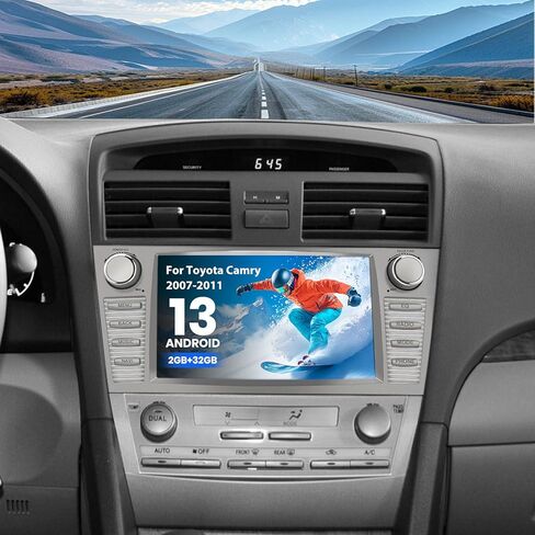 Andriod 13 Car Radio Toyota Camry 2007-2011 ، 9 بوصة راديو سيارة تعمل باللمس [2+32GB] in Kuwait