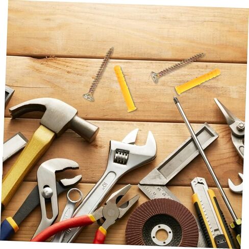 Homoyoyo 100sets Yellow Expansion Anchor Kit for Concrete and Masonry Drop Anchors for Drywall Brick and Wallboard Installations in Saudi Arabia