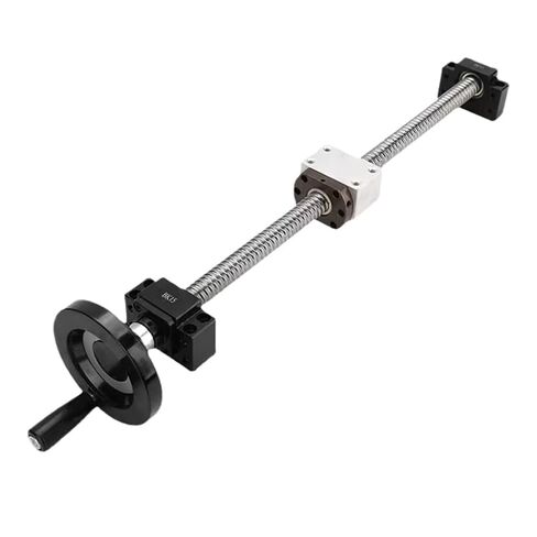 Ball Screw, Linear Guide Ball Screw SFU1605 Ball Screw C7 End Machined Length 250-1000mm+Nut Housing BK/BF12 Support+ Hand Wheel Kit(650mm) in Kuwait