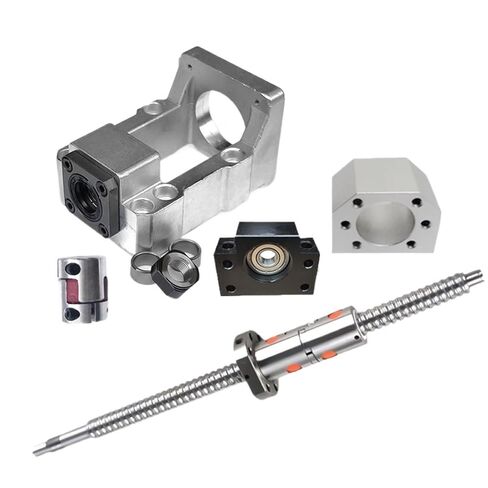 Ball Screw, Linear Guide Ball Screw 1pcs Ball Screw Double Nut DFU1605 Set for Stepper Servo Motor Travel Length 1500 1000 End Processing Coupler(1250mm) in Kuwait