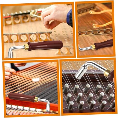 BESPORTBLE 2Pcs Dulcimer Tuning Wrenches Essential Instrument Tuner for Chinese Yangqin Musicians Easy to Use for Adjustments for Beginners and Performances in Saudi Arabia