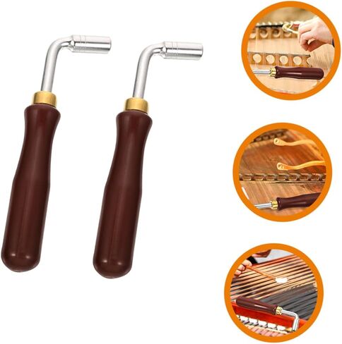 BESPORTBLE 2Pcs Dulcimer Tuning Wrenches Essential Instrument Tuner for Chinese Yangqin Musicians Easy to Use for Adjustments for Beginners and Performances in Saudi Arabia