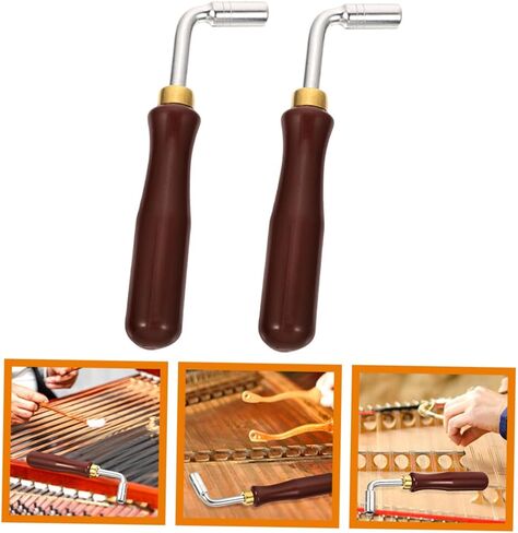 BESPORTBLE 2Pcs Dulcimer Tuning Wrenches Essential Instrument Tuner for Chinese Yangqin Musicians Easy to Use for Adjustments for Beginners and Performances in Saudi Arabia