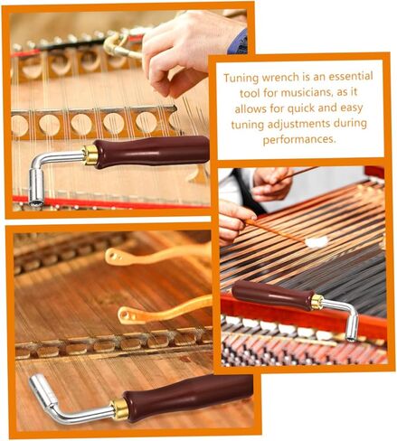 BESPORTBLE 2Pcs Dulcimer Tuning Wrenches Essential Instrument Tuner for Chinese Yangqin Musicians Easy to Use for Adjustments for Beginners and Performances in Saudi Arabia