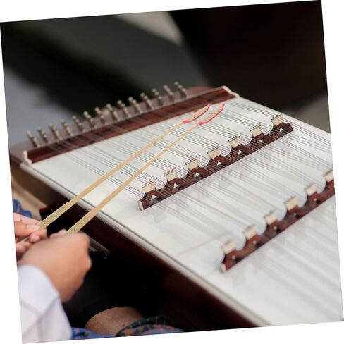 UPKOCH 2pcs Yangqin Qinzhu Accessories Green Bamboo Patterned Mallets Wood Hammers for Glockenspiel Chinese Musical Instrument Parts in Saudi Arabia