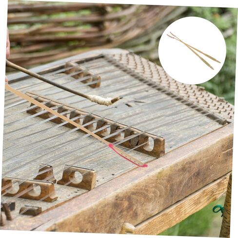 UPKOCH 2pcs Yangqin Qinzhu Accessories Green Bamboo Patterned Mallets Wood Hammers for Glockenspiel Chinese Musical Instrument Parts in Saudi Arabia