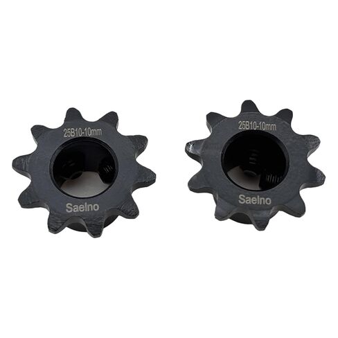 2PCS #25 Roller Chain Sprocket Type B 10mm Bore 10 Tooth, Hardened Antirust 1045 Steel Drive Sprockets 25B10-10mm in Saudi Arabia