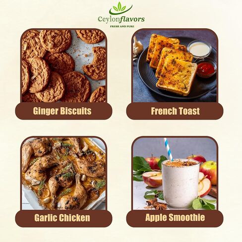 Ceylon Flavors Fresh and Pure USDA Certified Organic Premuim grade Real Ceylon Cinnamon Powder 2.5oz (70g) in Saudi Arabia