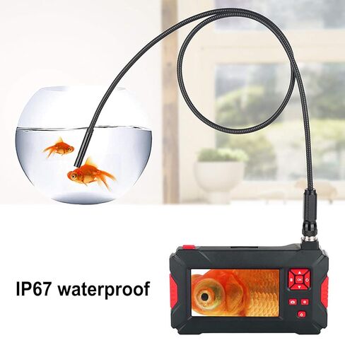 Kikumi P30 8mm 1080P Industrial Endoscope 4.3 LCD Screen Adjustable with 8+1 Lights (#3) in Saudi Arabia