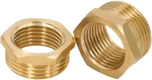 النحاس عرافة جلبة المخفض تركيب الأنابيب 1/8 1/4 3/8 1/2 3/4 F إلى M الخيوط تقليل النحاس المياه الغاز محول مقرنة موصل (1I4-1I2) in Kuwait