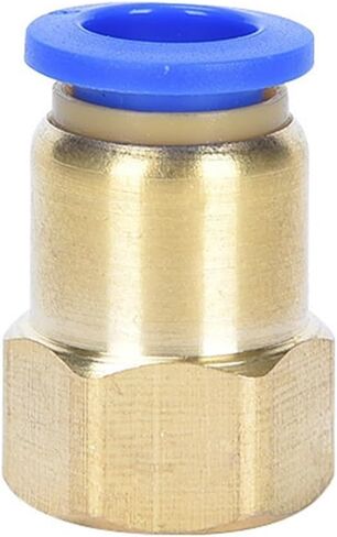 Copper Hose Pneumatic Trachea Quick Plugs Connector PCF6-01/8-02/10-03 Internal Thread Straight 1Pcs(PCF6-01) in Saudi Arabia