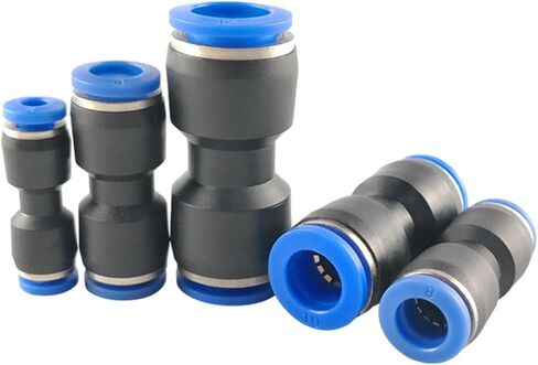 هوائي مستقيم من خلال المقابس السريعة موصل خرطوم الهواء PU4/6/8/10/12/14/16 مللي متر البلاستيك اتجاهين 1 قطعة (PU12) in Kuwait