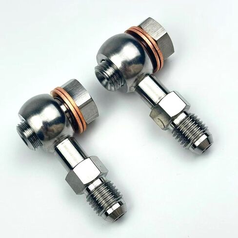 Straight Male AN4 AN -4 4AN to Metric 7/16-24 11mm eye banjo fitting adapter bolt washer 2kit in Saudi Arabia