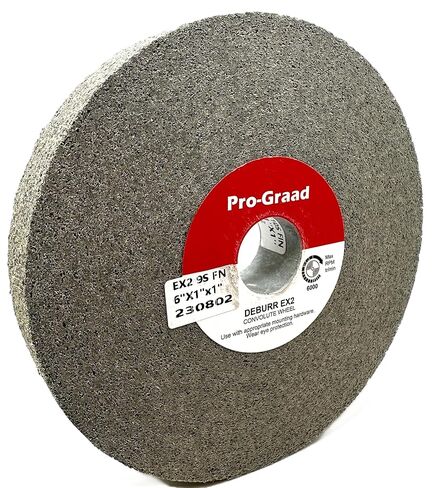 عجلة تلميع EX2 Convolute Deburring - 6 × 1 × 1 بوصة 9S كربيد السيليكون ذو الحبيبات الدقيقة - متينة للغاية - عجلة إزالة الأزيز المعدنية والتشطيب والتلميع - Convolute - 18040 - (عبوة واحدة) in Kuwait