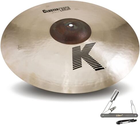 Zildjian K0935 20" K Cluster Paper Thin Weight Crash Cymbal - Traditional Finish With ZKEY in Saudi Arabia