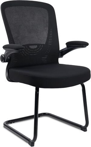 CLATINA Waiting and Guest Chairs for Conference Room with Lumbar Support and Mid Back Mesh Space Air Grid Series Black 1 Pack in Saudi Arabia