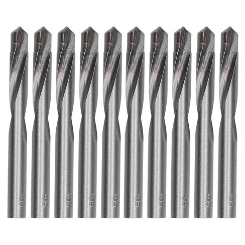 10Pcs Premium Straight Shank Twist Drill Bits Tungsten Steel CNC Router Bits Engraving Milling Cutter 11mm for Metal Wood Plastic PCB Circuit Board High Precision Cutting Tools in Kuwait