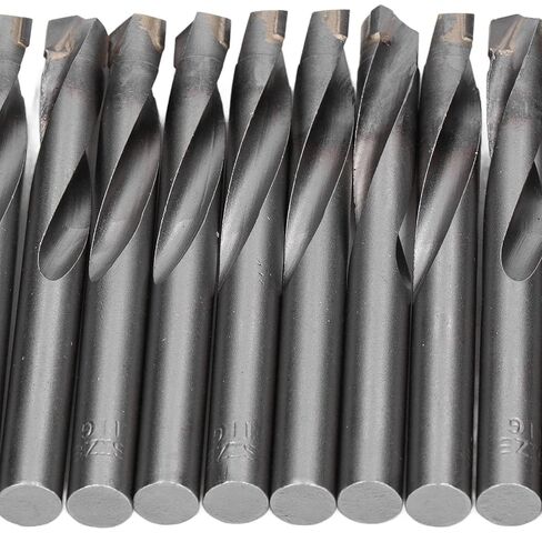 10Pcs Premium Straight Shank Twist Drill Bits Tungsten Steel CNC Router Bits Engraving Milling Cutter 11mm for Metal Wood Plastic PCB Circuit Board High Precision Cutting Tools in Kuwait