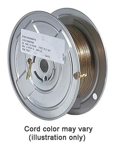 B&P Lamp® Antique Brass Color, 22/2 Special Purpose, Thin Lamp Cord, 250 Ft. Spool in Saudi Arabia