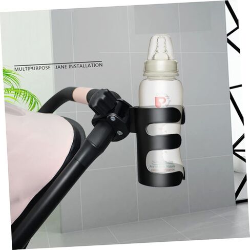 VANZACK Baby Trolley Bottle Shelf for Strollers Bottle Cup Compatible Umbrella and 4-Wheel Strollers Black in Saudi Arabia