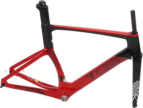 Bike Frame, Universal Bicycle Frame with Front Fork Stem Internal Routing Disc Brake for Bikes (XXL-58CM) in Saudi Arabia