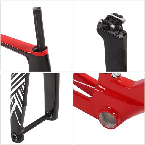 Bike Frame, Universal Bicycle Frame with Front Fork Stem Internal Routing Disc Brake for Bikes (XXL-58CM) in Saudi Arabia