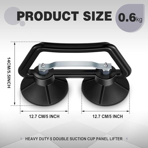 Shimeyao 1 Pcs Floor Systems Heavy Duty 5 Double Suction Cup Lifter for Steel Raised Floor Panels Tile Marble Glass and Granite in Saudi Arabia