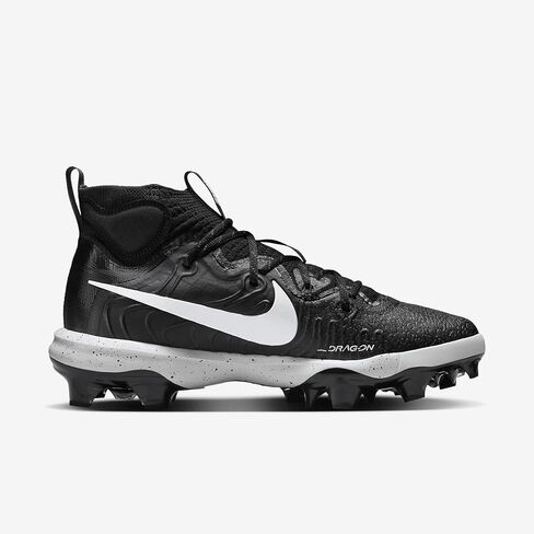 حذاء البيسبول Nike Alpha Huarache NXT MCS للرجال (DJ6519-002، أسود/رمادي غامق/أبيض) مقاس 10 in Saudi Arabia