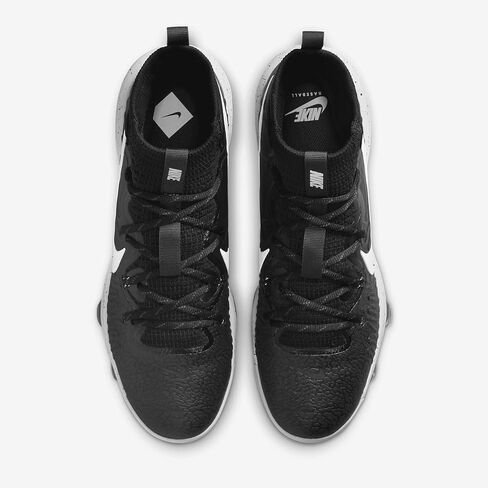 حذاء البيسبول Nike Alpha Huarache NXT MCS للرجال (DJ6519-002، أسود/رمادي غامق/أبيض) مقاس 10 in Saudi Arabia