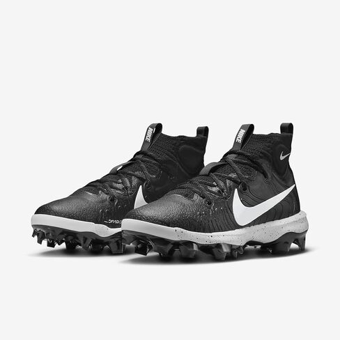 حذاء البيسبول Nike Alpha Huarache NXT MCS للرجال (DJ6519-002، أسود/رمادي غامق/أبيض) مقاس 10 in Saudi Arabia