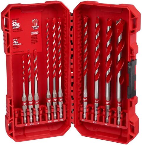 Milwaukee Electric - 10PC. Shockwave Impact Duty Carbide Hammer Drill B in Saudi Arabia