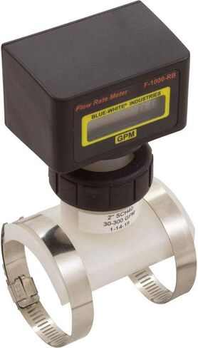مقياس التدفق، أزرق-أبيض، F-1000، رقمي، 2 بوصة PVC، 30-300 جالون في الدقيقة in Kuwait