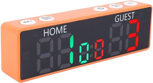 AUNMAS Mini Digital Scoreboard, 6 Digit Portable Electronic Scoreboard with Loud Buzzer and Rechargeable Battery, for Board Games Chess Table Tennis Basketball Volleyball in Saudi Arabia