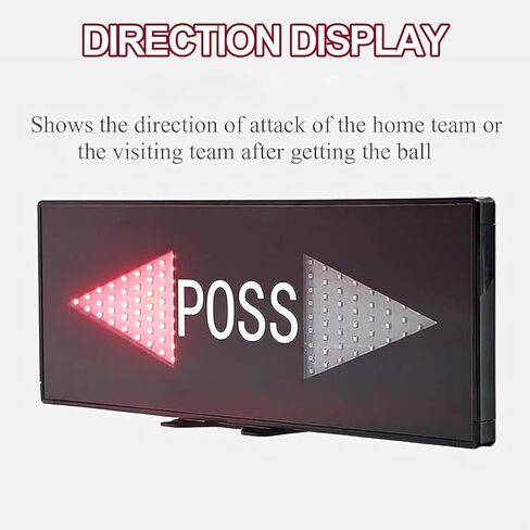 مؤشر حيازة كرة السلة، سهم مؤشر حيازة إلكتروني LED بقدرة 25 وات، مع وحدة تحكم، خرزات مصباح LED عالية السطوع، طريقتان لاستهلاك الطاقة، للمشاجرة والتمرين in Kuwait