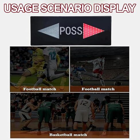 مؤشر حيازة كرة السلة، سهم مؤشر حيازة إلكتروني LED بقدرة 25 وات، مع وحدة تحكم، خرزات مصباح LED عالية السطوع، طريقتان لاستهلاك الطاقة، للمشاجرة والتمرين in Kuwait