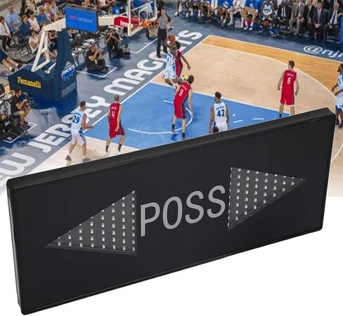 مؤشر حيازة كرة السلة، سهم مؤشر حيازة إلكتروني LED بقدرة 25 وات، مع وحدة تحكم، خرزات مصباح LED عالية السطوع، طريقتان لاستهلاك الطاقة، للمشاجرة والتمرين in Kuwait