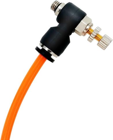 Beduan Pneumatic Air Flow Control Valve 4mm Tube OD x M5 Male Thread Push to Connect Elbow 90 Degree Switch Valve Adapter Fitting (Pack of 5) in Saudi Arabia