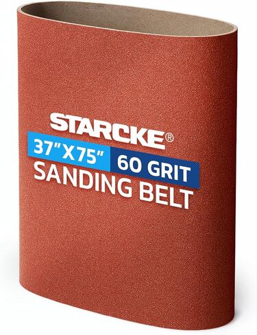 أحزمة الصنفرة 37 × 75 بوصة - 80 صنفرة حزام أكسيد الألومنيوم للألومنيوم للأعمال الخشبية والمعادن ، الجودة الألمانية رمل حزام القماش الثقيلة مع مفصل ناعم ، أحزمة صنفرة عريضة - 3 عبوة in Kuwait