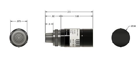 WEPS04 محول مستشعر ضغط بلوتوث لاسلكي 1/4 بوصة NPT، 1000PSI - صنع في الولايات المتحدة الأمريكية in Kuwait