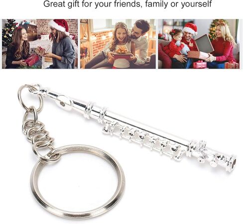 سلسلة مفاتيح فلوت، معدنية، تصميم نابض بالحياة، صغيرة ورائعة، شعور فني أنيق in Kuwait