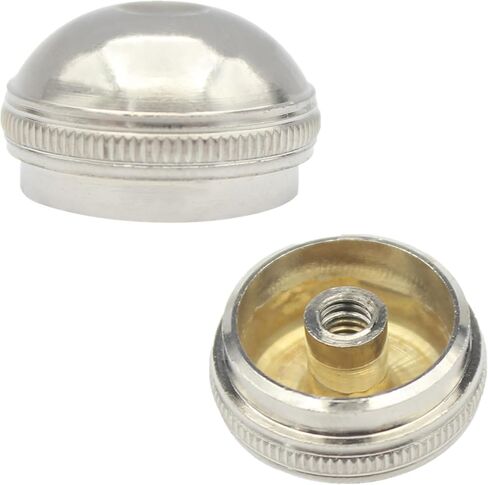 2 Pcs Silver Flute Headjoint Crown Screw Cap - Repair, Maintenance, Replacement, Tuning, Performance Prep & Practice Instrument Parts in Saudi Arabia