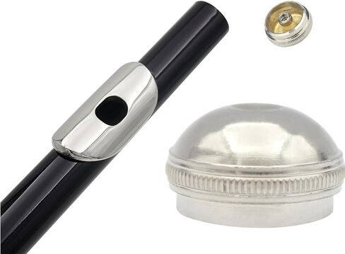 2 Pcs Silver Flute Headjoint Crown Screw Cap - Repair, Maintenance, Replacement, Tuning, Performance Prep & Practice Instrument Parts in Saudi Arabia
