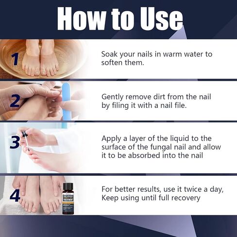 Toenail Fungus Treatment Extra Strength -1% Tolnaftate, Bee Venom Nail Fungus Treatment, Gentle Fungal Nail Repair for Yellow, Thick, Discolored, Broken, Damaged Toe Nails & Fingernails, 2 Bottles in Kuwait
