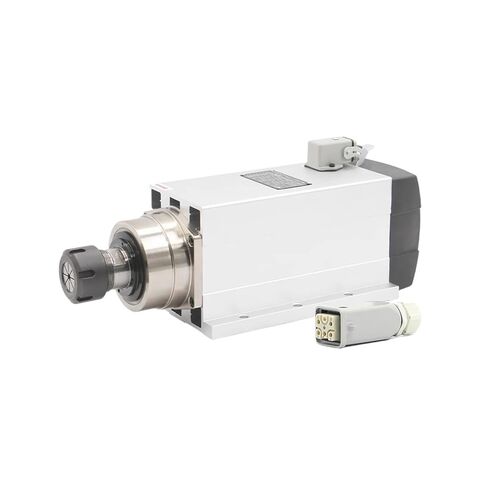 4.5kw ER32 تبريد الهواء 220 فولت/380 فولت مربع المغزل محمل كروي سيراميك 0.01 مللي متر الدقة مع شفة التركيب (380 فولت) in Kuwait