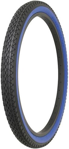 Bicycle Tire 24"x 2.125" Black/Blue Side Wall Diamond Style Tread in Saudi Arabia