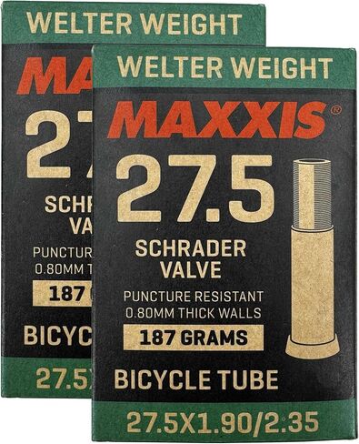 Maxxis 27.5 "x 1.90-2.35" أنبوب داخلي للدراجة ذو وزن ويلتر | صمامات بريستا أو شريدر | مقاومة للثقب | أنبوب الدراجة الجبلية in Saudi Arabia