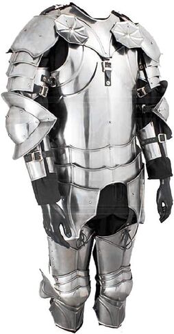 ARTIZANSTORE Gothic Wearable Half Suit Of Armor LARP Halloween Costume Silver Suit of Armor in Saudi Arabia